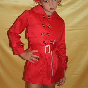 Red two piece outfit